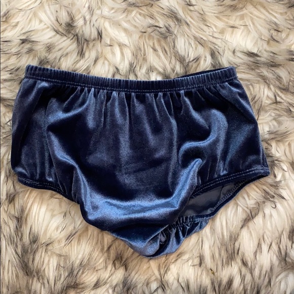 Blue Velvet Baby Girl Dress - Picture 6 of 7